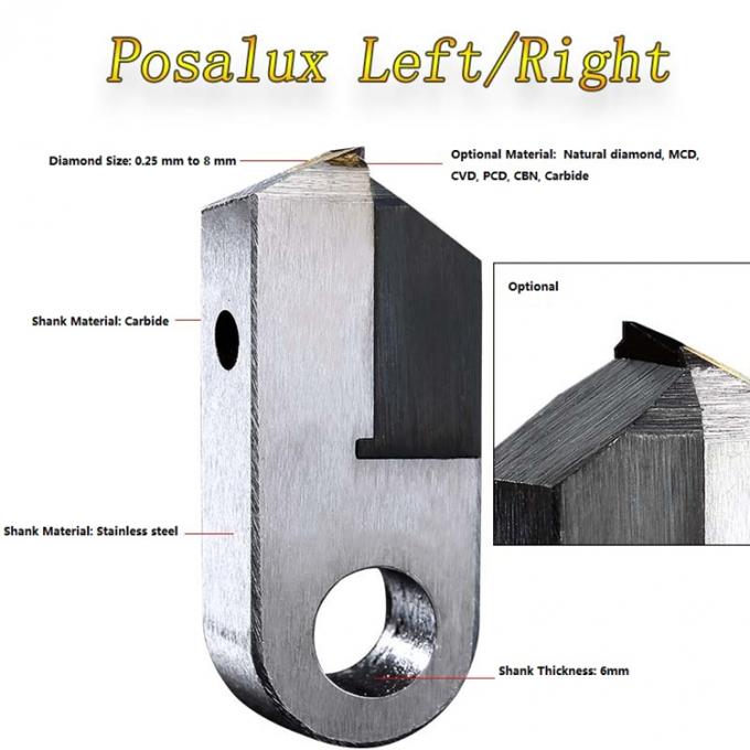 V Shape 165 Degree MCD Posalux Diamond Tools 5